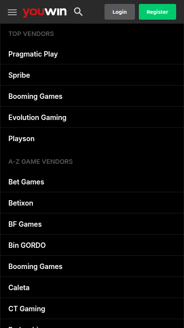 Développeurs de jeux mobiles de YouWin Casino