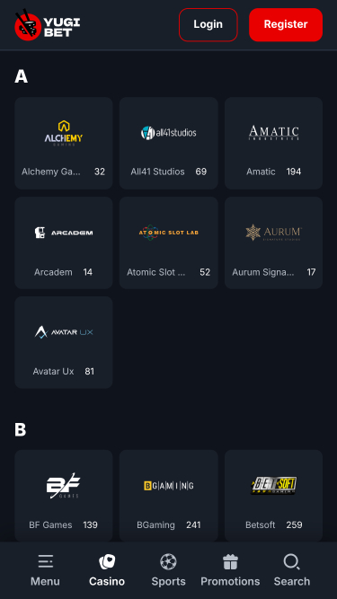 Développeurs du jeu mobile Yugibet
