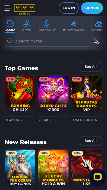 YYY Casino Mobile Games