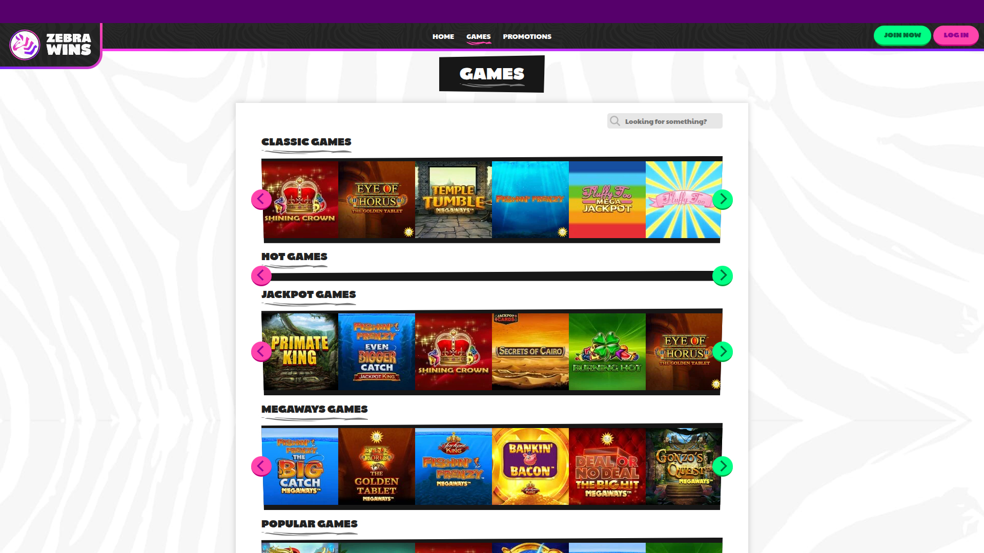 Juegos de escritorio de Zebra Wins