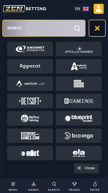 Développeurs de jeux mobiles de ZenBetting Casino