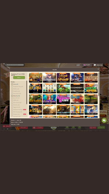 Jackpot mobile de Zeno Casino