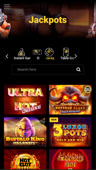 Jackpot mobile de Zet Casino