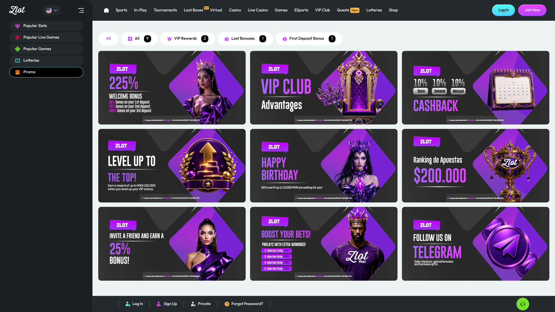 Rallye des promotions de bureau de casino