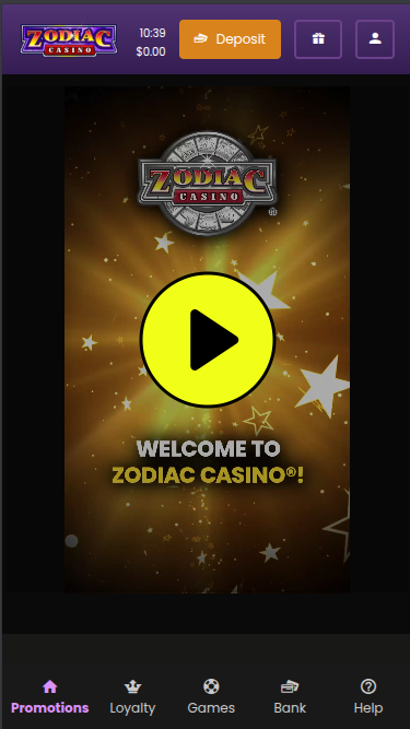 Zodiac Casino Mobile Promotions