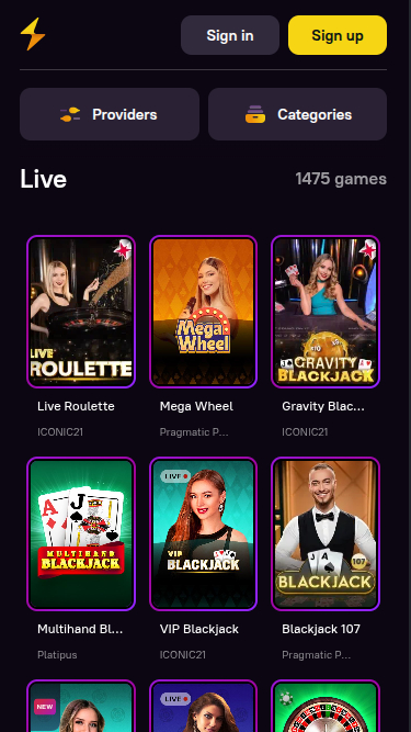 Zoome Casino Mobile Live Dealer