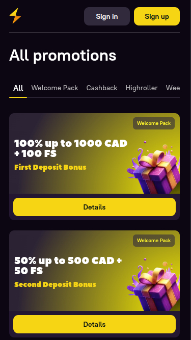 Zoome Casino Mobile Promotions