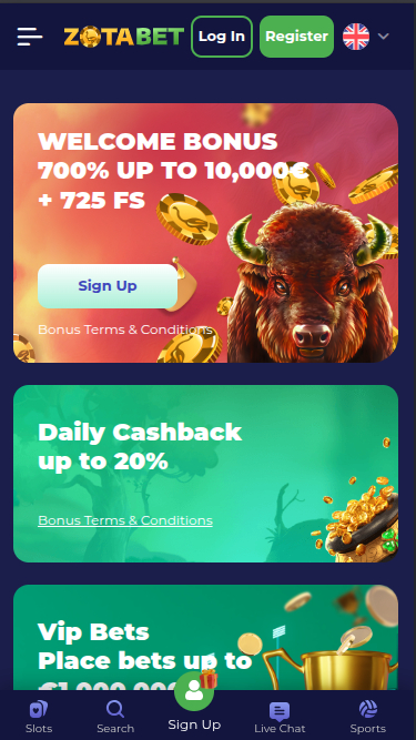 Zotabet Casino Mobile Promotions