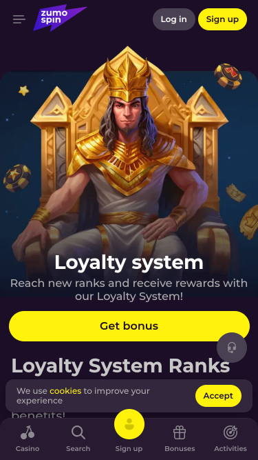 Zumospin Casino Mobile VIP