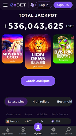 Bote móvil de 0XBet Casino