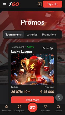 Promotions mobiles de 1GO Casino