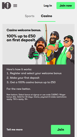 10Bet Casino Mobile Promotions