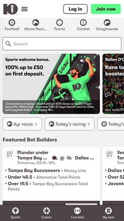 Deportes móviles del casino 10Bet