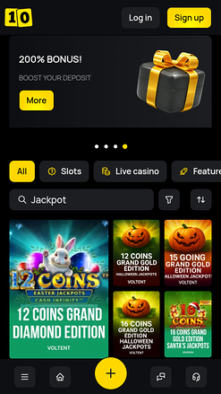 10Black Casino Mobile Jackpot