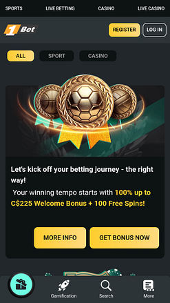 Promociones móviles de 1Bet Casino