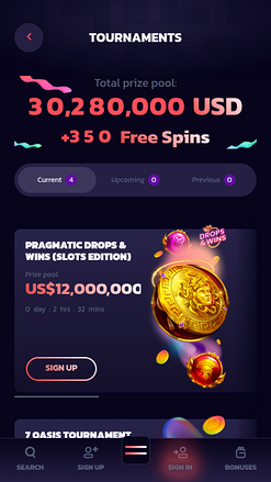 Tournois mobiles de 21Bit Casino