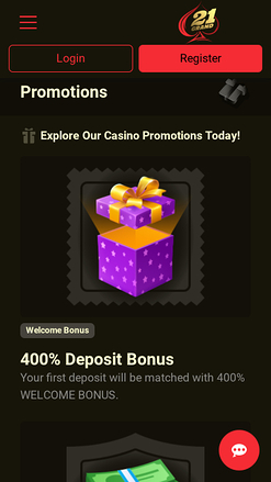 Promociones móviles de 21 Grand Casino