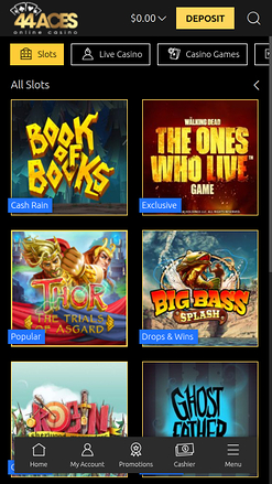 44Aces Casino mobile Spiele