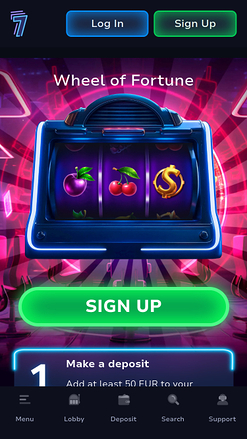 Ruota della fortuna mobile di 7Bit Casino