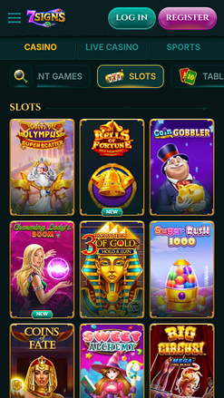 Jeux mobiles de 7Signs Casino
