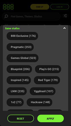 Développeurs de jeux mobiles de casino 888