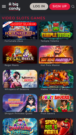 Giochi mobile di A Big Candy Casino