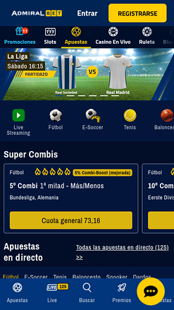 Sports mobiles de AdmiralBet Casino