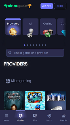 Desarrolladores de juegos móviles de AfricaSports Casino