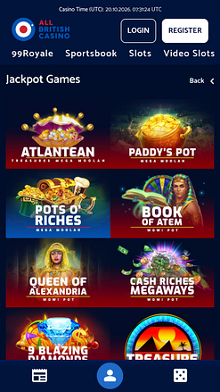 Мобильный джекпот All British Casino