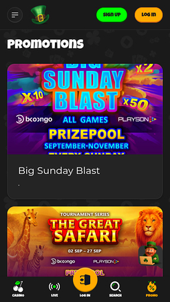 Promotions mobiles de All Wins Casino