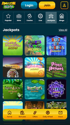 Jackpot mobile de Amazon Slots Casino