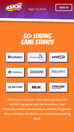 Développeurs de jeux mobiles de Amok Casino