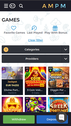 ampm Casino mobiler Jackpot