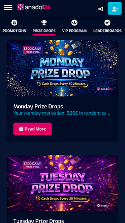 Anadol24 Casino Mobile Prize Drops