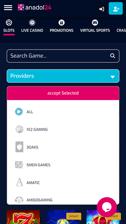 Desarrolladores de juegos de casino Anadol24