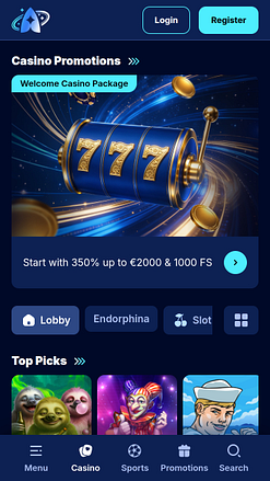 Juegos móviles del casino Andromedasino