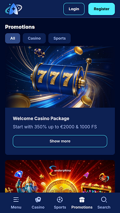 Promociones de escritorio del casino Andromedasino