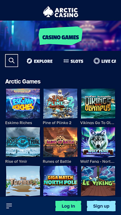 Мобильные игры Arctic Casino