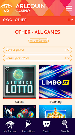 Arlequin Casino Others Mobile