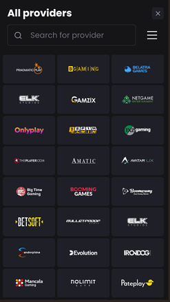 Développeurs de jeux mobiles d'Asino Casino