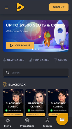 Croupier en direct mobile d'Aussie Play Casino