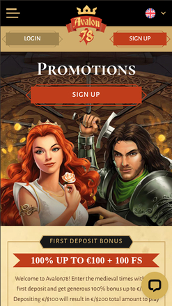 Promotions mobiles d'Avalon78 Casino