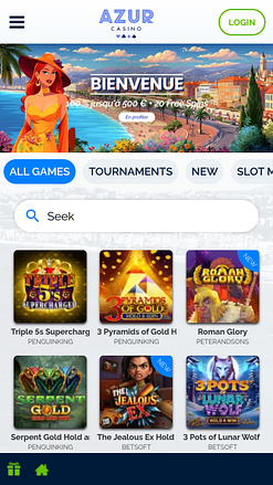 Jeux mobiles de Azur Casino