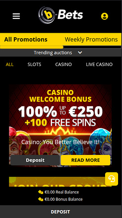 Promotions mobiles de b-Bets Casino