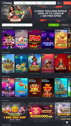 Jeux mobiles de Bahigo Casino