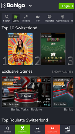 Мобильные live-дилеры Bahigo Casino