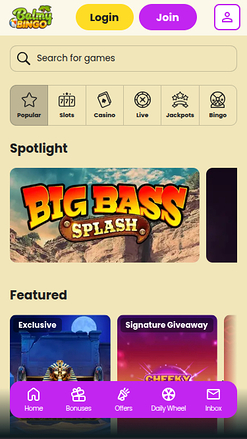 Jeux mobiles de Balmy Bingo