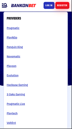 Bankonbet Casino Mobile Game Developers