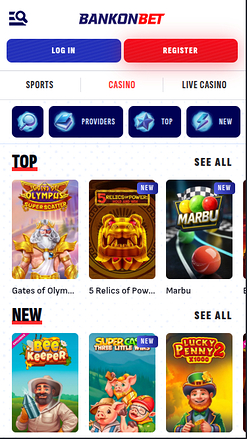 Bankonbet Casino Mobile Games