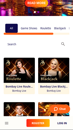 Croupier en direct mobile de Banzai Casino